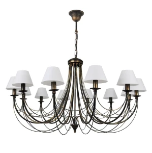 Metrowa lampa wisząca JEWESOS 12041/24/01 duży żyrandol do salonu 12-ramienny