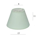 ABAŻUR do lampy stożek 1S-E14 mięta 8/15 wys 11