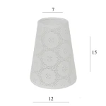 ABAŻUR do żyrandola z koronki 2S-E14 koronkowy 7/12 wys 15 