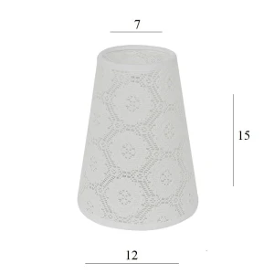 ABAŻUR do żyrandola z koronki 2S-E14 koronkowy 7/12 wys 15 