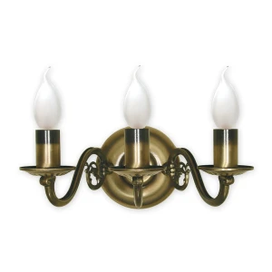 Potrójny kinkiet świecznikowy PŁOMYK BIS 1382/K3/Le