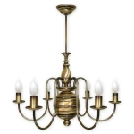 Żyrandol świecznikowy 6-ramienny KANDILEB 1193/W6/Le 6-ramienny