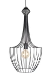 Elegancka czarna lampa do sypialni LUXA S 18851 BL/N