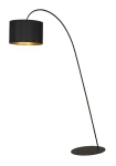 Nowoczesna lampa podłogowa z abażurem ALISA GOLD 14963/N