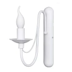 Kinkiet świecznikowy ROSSI biały 1397C/AX 