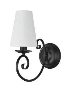 Stylowy kinkiet w kolorze czarnym DOMINO O3010 K1 CZA/2S/01/Le