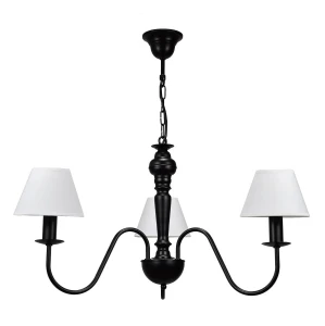 Czarno biała lampa wisząca GOLDSUN 1S 1337G/27/01 3- ramienna