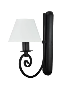 Stylowy czarno-biały kinkiet LIVA 1717/27/01