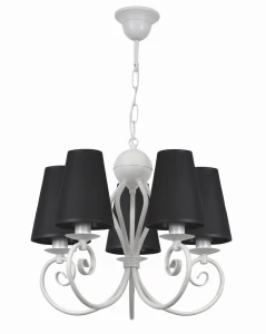 Stylowa lampa do pokoju 5-punktowa KLIWO biały 1386/26/26 