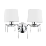 Podwójny kinkiet z kryształami  ALDIGA 1O2481 K2 CH/01/Le 