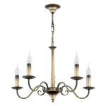 Prowansalski żyrandol świecznikowy ASTOR 1O2895 W5 PAT/Le