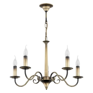 Prowansalski żyrandol świecznikowy ASTOR 1O2895 W5 PAT/Le