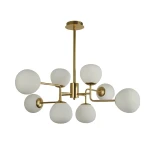 Modna lampa sufitowa do salonu złota ERIK MOD1221-PL-08-G/MA 8-płomienna