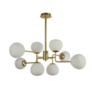 Modna lampa sufitowa do salonu złota ERIK MOD1221-PL-08-G/MA 8-płomienna