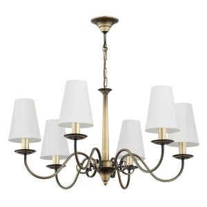 Patynowy żyrandol z abażurami ASTOR 2S 1O2896 W6 PAT/2S/Le