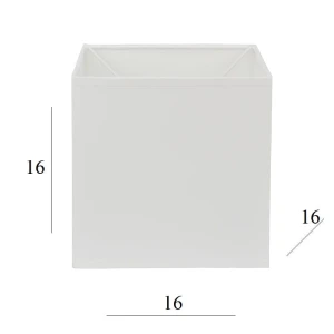 Abażur do lampki sześcian 2K-E27 biały 16/16 wys 16