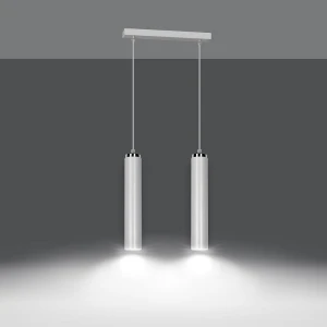Lampa wisząca biała 2-płomienna LENA 1955/2/E