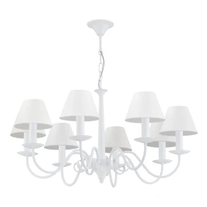 8-ramienny biały żyrandol klasyczny ASTOR 1S 1O2898 W8 BIA/1S/Le