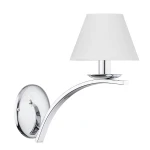 Chromowy kinkiet z abażurem KAPRIS 1S 1O2860 K1 CH/1S/Le 