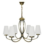 Klasyczny żyrandol do salonu KORNE 1396/W6/2S/01/Le 6-płomienny 