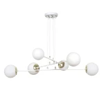 Nowoczesny żyrandol do salonu OGNESA 6 WHITE 1967/6/E 6-punktowy