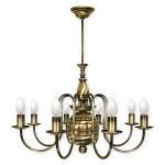 Złoty żyrandol świecznikowy KANDILEB 1194/W8/Le 8-ramienny 