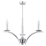 Nowoczesny żyrandol świecznikowy KAPRIS 1O2863 W3 CH/Le 3-ramienny