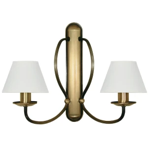 Elegancki podwójny kinkiet KORNE 1391/K2/1S/01/Le 