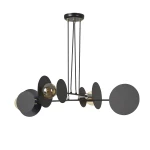 Nowoczesna czarna lampa do salonu  IDEO 4 BLACK 1792/4/E 4-punktowa