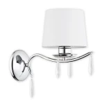 Stylowy kinkiet z kryształami ALDIGA 1O2480 K1 CH/01/Le