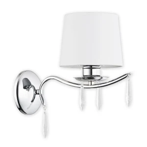 Stylowy kinkiet z kryształami ALDIGA 1O2480 K1 CH/01/Le