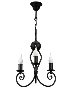 KLIWAS czarny 1385/27 żyrandol świecznikowy 3-ramienny