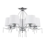 Chromowany żyrandol do salonu ALDIGA 1O2485 W5 CH/01/Le 5-ramienny