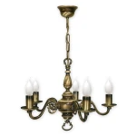 Żyrandol świecznikowy do pokoju PŁOMYK BIS 1385/W5/Le