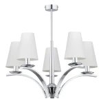 Nowoczesny chromowy żyrandol do salonu KAPRIS 2S 1O2865 W5 CH/2S/Le 