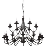 Żyrandol 18-ramienny ROSSI czarny 1397S1/AX 