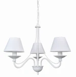 Biała lampa ROMA 1397E/3/1/01/AX 3-ramienna