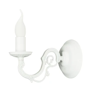 Biały kinkiet prowansalski VIOLA O3000 K1 BIA/Le